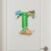 Image 1 of Personalised Dinosaur Wooden Letter
