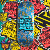 Image 2 of Heat Transfer x6 Top and Bottom Blue\Gold\Silver Foils 34mm Popsicle(KNIGHT MOLD)