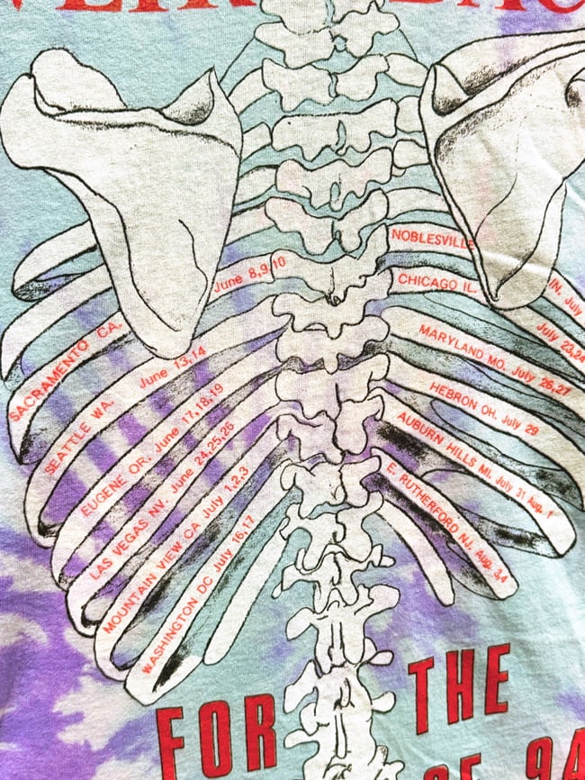 Grateful Dead 1994 Tour ‘Weir Back’ Lot T-Shirt - Fits L