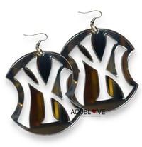 Image 2 of New Yankees Mirror Earrings 