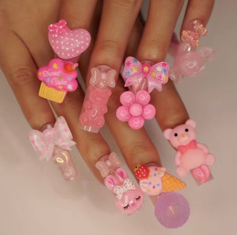 Image of Barbie Pink Press On Nails