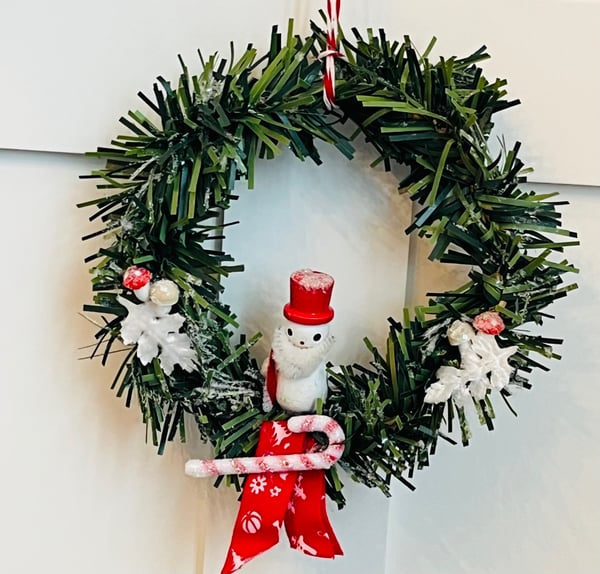 Image of Little Snowman wreath ornament