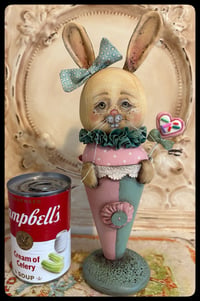 Image 3 of Beatrice the Bunny Rabbit folk Art creation 
