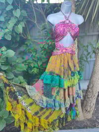 Image 8 of Wanderlust maxi skirt / bandeau dress -rainbow 8-16