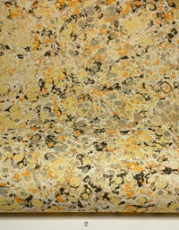 Image 3 of Marbled Paper Fall Colors Stone Pattern - 1/2 sheets