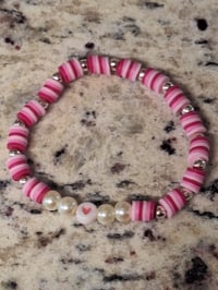 Image 5 of Heishi Love Bracelet