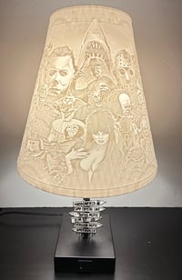 Image 1 of 3D Printed Horror Icon Lamp Shade with Charging Stand