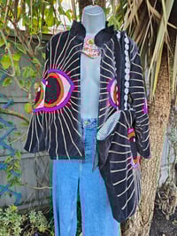 Image 8 of Wanderlust - Velvet evil eye protection jacket - Black 6-12uk