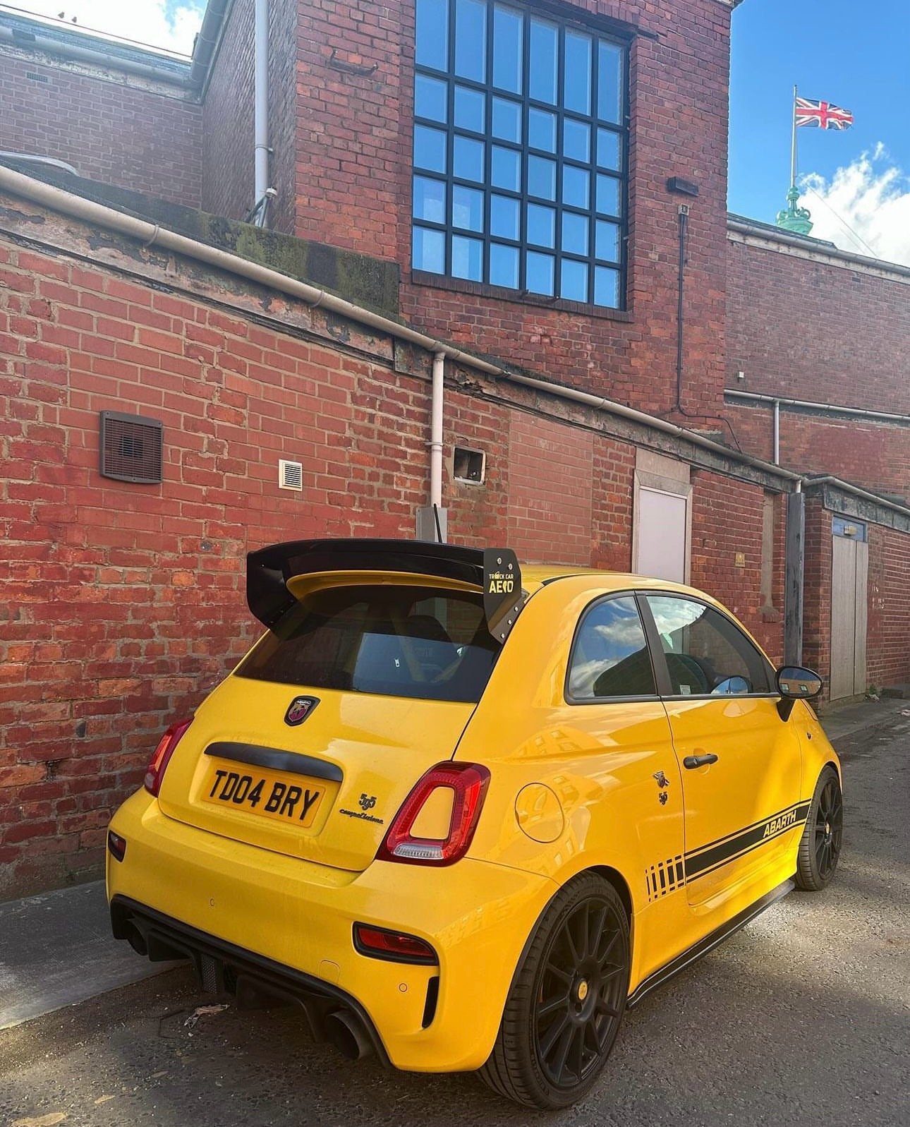 Fiat 500 / 595 / 695 - Track Spoiler Version (Carbon or Fibre Glass blade)  | Track Car Aero