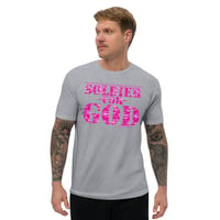 Image 24 of Soldier For God PINK Fitted Short Sleeve T-shirt