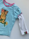 Oilily cat tshirt 6 - 9 months 