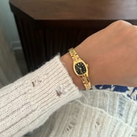 Image 3 of Vintage Pulsar Gold Tone Dainty Watch 