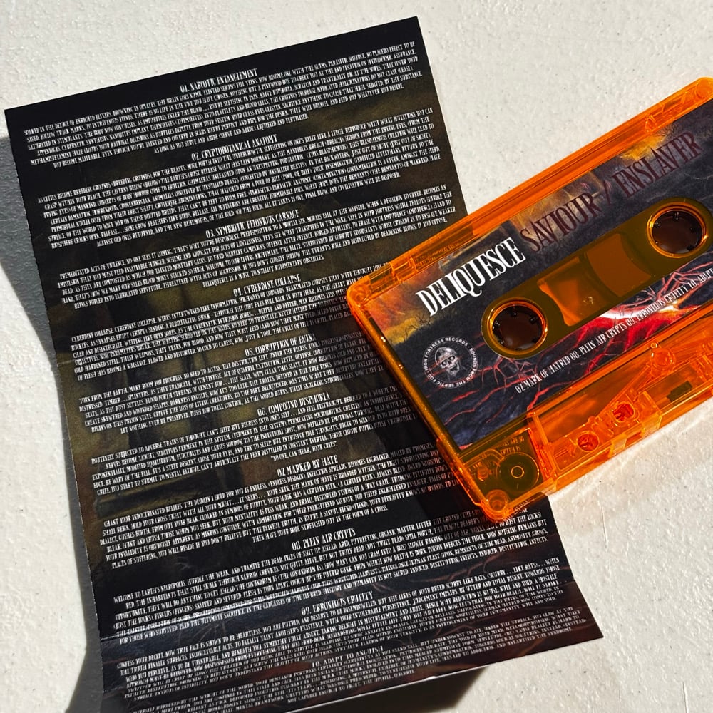 テクデス viraemia、Slaughterbox Deliquesce - Saviour/Enslaver cassette | Gurgling Gore