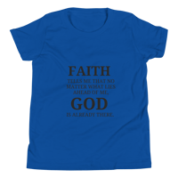 Image 14 of Unisex Youth Short Sleeve T-Shirt (Faith over fear)