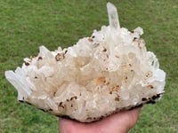 Image 11 of Quartz Crystal Points Cluster With Iron Inclusions #1396