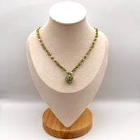 Image 2 of Marble Green D20 Necklace