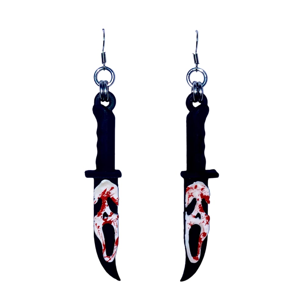 Image of BLOODY GHOSTFACE EARRINGS