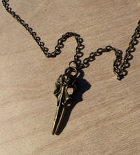 Image 1 of Simple Bird Skull Necklace
