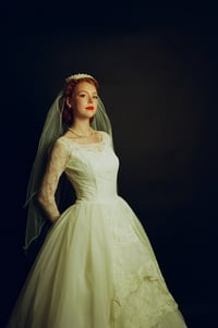 Image 2 of 1950s Tiara & Veil  