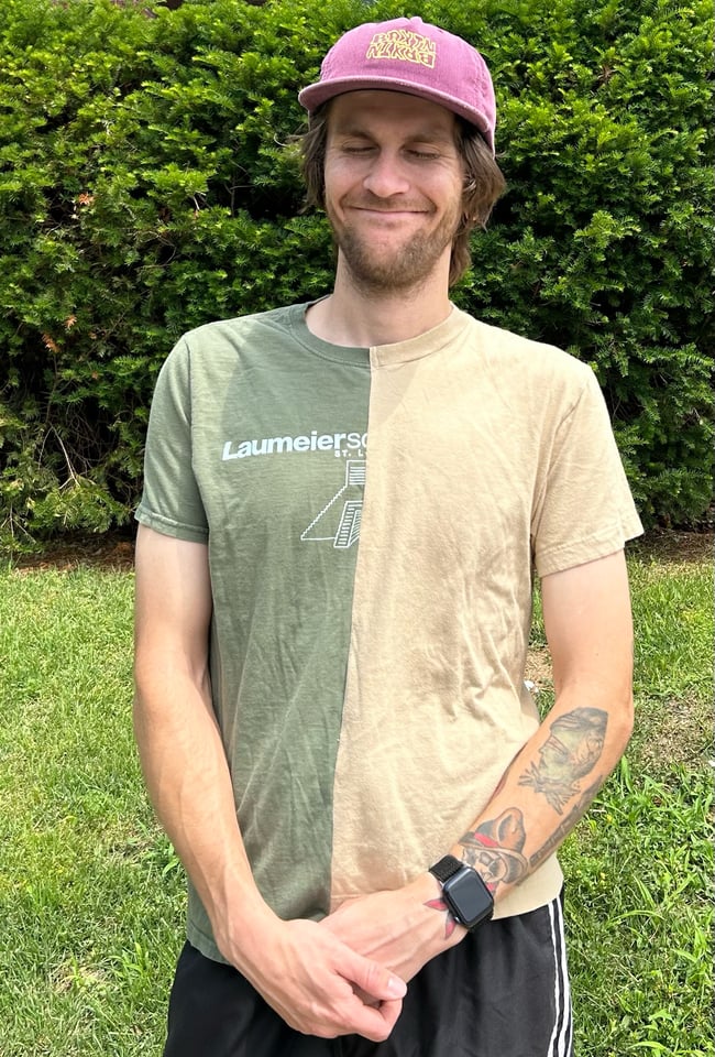"Laumeier-Sand" Half & Half Tee, Size M