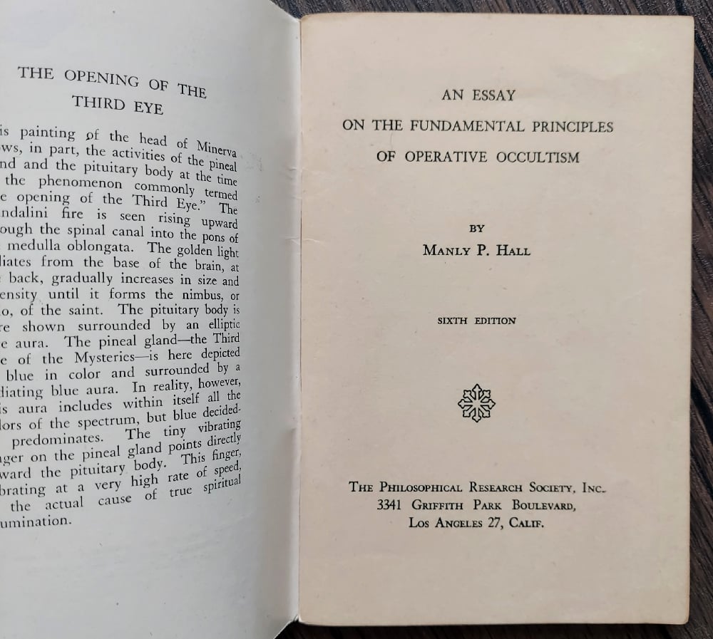 An Essay on the Fundamental Principles of Operative Occultism, by Manly P. Hall