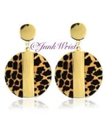 Image of Round Drop Post Earrings