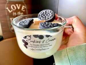 Image of Large Specialty Wooden Wick Soy Candles