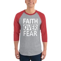 Image 3 of Faith Over Fear Classic Raglan Shirt