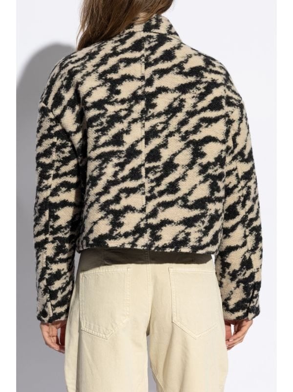 Image of ISABEL MARANT ETOILE ZEBRA PRINT JACKET