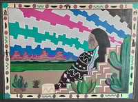 Image 3 of “Hopi Elder”, Large Acrylic on Canvas