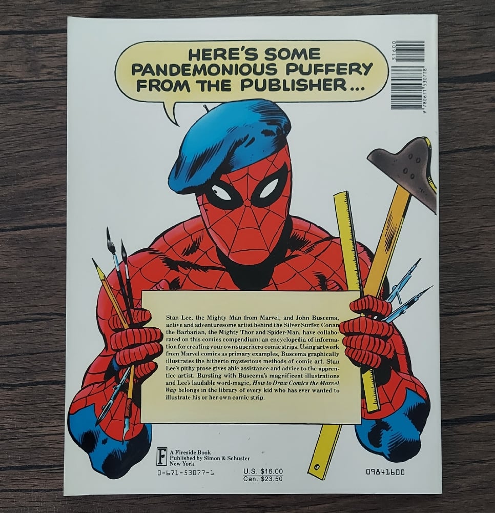 How to Draw Comics the Marvel Way, by Stan Lee & John Buscema