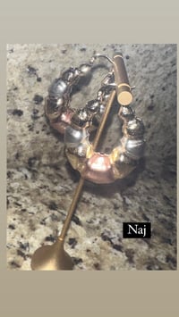 Image 3 of Fall Tri Color Hoops 