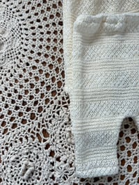 Image 4 of Cream Knit Newborn Pants