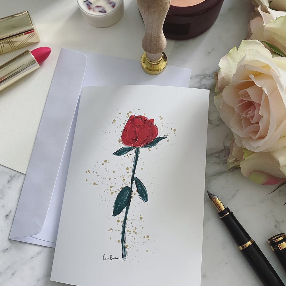 Image of Fashion and Flowers Greeting Cards