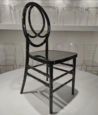 Image 1 of Black ice chiavari chairs For rent only 