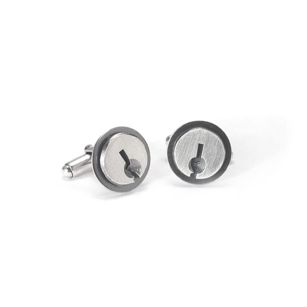 Image of keyhole cufflinks