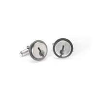 Image 1 of keyhole cufflinks