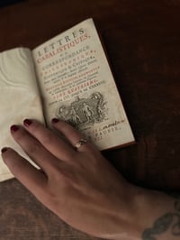 Image 3 of Très belle bague victorienne, plaqué or rose avec perles, fin XIXème siècle! taille 48-49