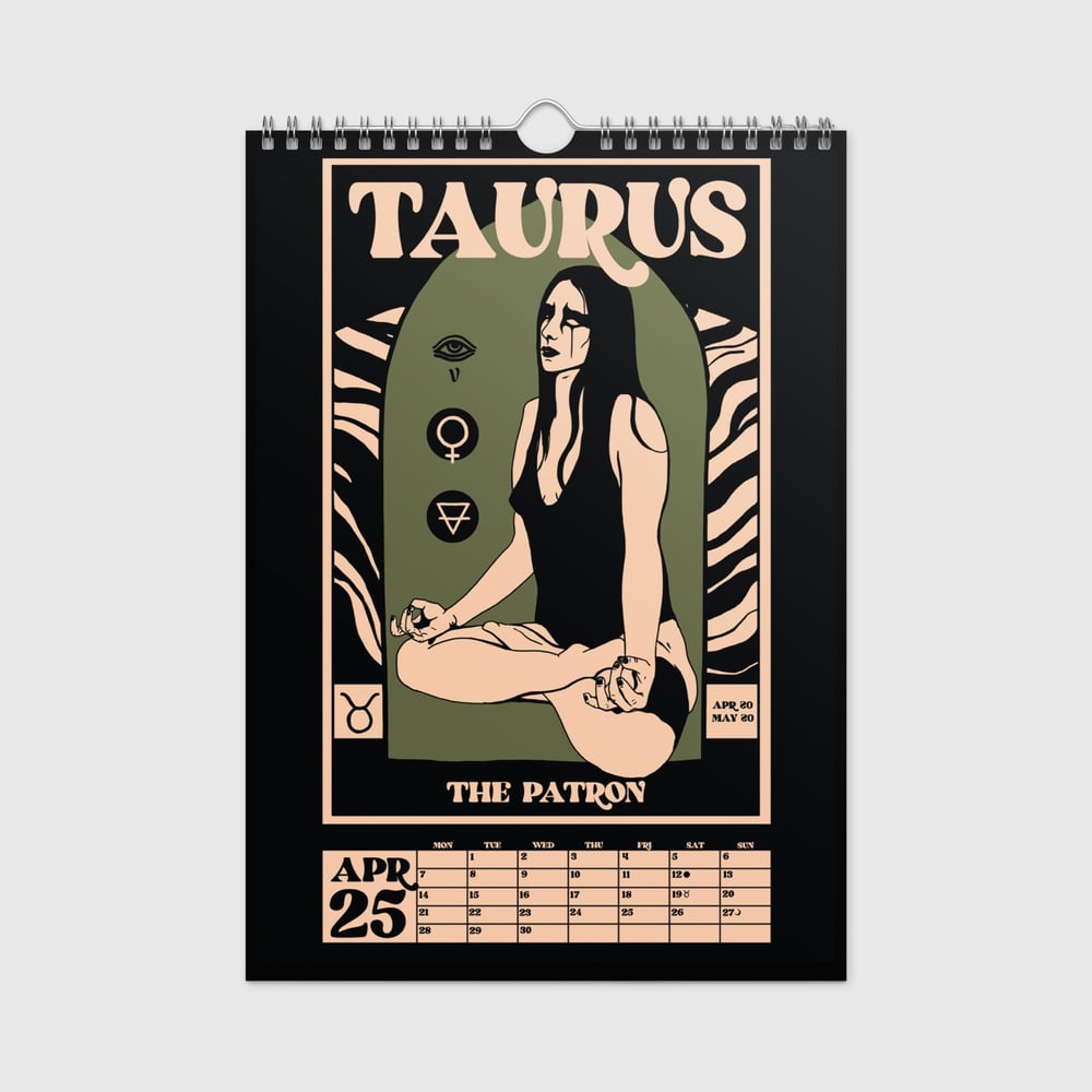 ZODIAC WALL CALENDAR (2025)