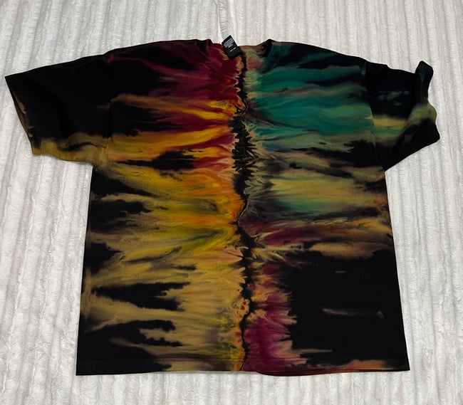 REVERSE ICE DYED T SHIRT (Dragon's Fire)