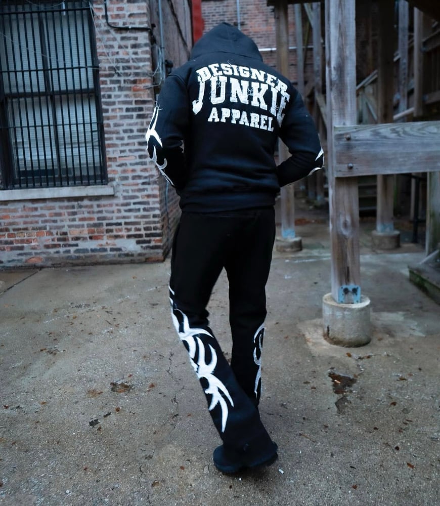 Image of DJA Distressed Sweatsuit ( Black )