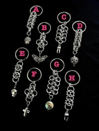 Image of chainmail keychains 