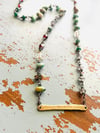 Drink The Wild Air Variscite And Garnet Necklace