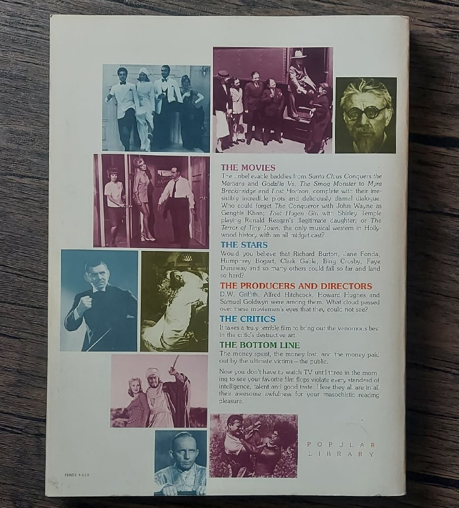 The Fifty Worst Films of All Time (And How They Got That Way), by Harry Medved