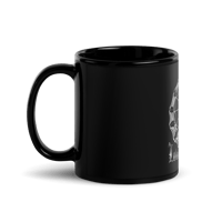 Image 4 of Lower Arizona Jewelry Black Web Black Glossy Mug