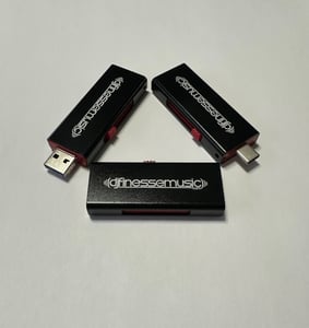 Image of 3-in-1 USB/Micro USB/USB-C Flash Drive (20 MIXTAPES)
