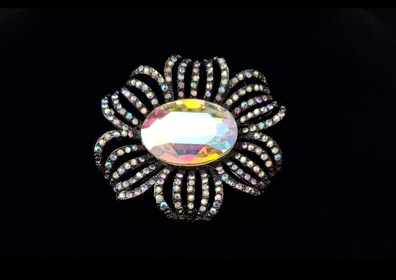 Image of Oval Iridescent Brooch