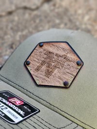 Image 2 of North Stars Wood Veneer Leather Patch Hat R112
