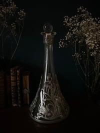 Image 11 of Incroyable carafe en cristal des étains Potstainiers, époque Art Nouveau