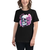 Image 3 of Watercolor skull 2 Women's Relaxed T-Shirt